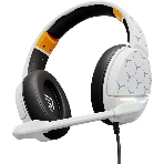 Гарнитура Oklick HS-L710G белый/чёрный, проводная, USB, подсветка, фото3