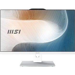 Моноблок MSI Modern AM242P 1M-1024XRU 23.8' Full HD Core 5 120U (1.4) 8Gb SSD512Gb HDG без ОС GbitEth WiFi BT 120W клавиатура мышь Cam белый 1920x1080