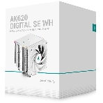 Кулер для процессора DEEPCOOL AK620 DIGITAL SE WH LGA20XX/1700/1200/115X/AM5/AM4 (9шт/кор, TDP 260W, PWM, DUAL Fan 120мм, 6 тепл. трубок, ARGb, белый) RET (R-AK620-WHADMN-GJD), фото2