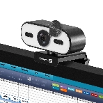 Веб-камера ExeGate eStudio EW-722 2560x1440, 30 кадр/с, USB Type-A, микрофон (2 шт, шумоподавление), автоматическая фокусировка, автоосвещение, шторка приватности, универсальное крепление, фото2
