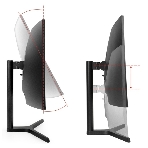 Монитор 27' ExeGate Combat EC2700TA VA 2560x1440, 165 Гц, 1 мс, 16:9, 300 кд/м², 1xHDMI, 1xDP, 2xUSB, 3.5 мм, изогнутый R1500, черный, фото3