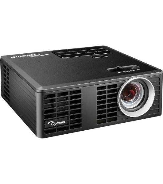 Проектор Optoma ML750e (DLP, LED, WXGA 1280x800, 700Lm, 15000:1, HDMI, USB, MHL, MicroSD, 1x1W speaker, 3D Ready, led 20000hrs, черный, 0.38kg)