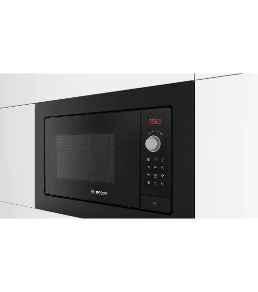 Встраиваемая микроволновая печь Bosch BEL653MB3 черный, 25 л, 800 Вт, переключатели - поворотный механизм/сенсор