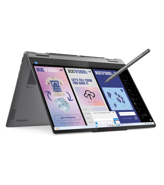Ноутбук Lenovo Yoga 7 14AKP10 Ryzen AI 5 340 24Gb SSD1Tb AMD Radeon 840M 14' OLED Touch WUXGA (1920x1200) Windows 11 Home beige WiFi BT Cam (83JR005YRK)