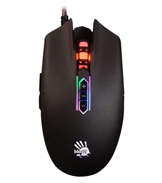 Мышь проводная A4Tech Bloody Q80 черный, 3200 dpi, USB, кнопки - 8