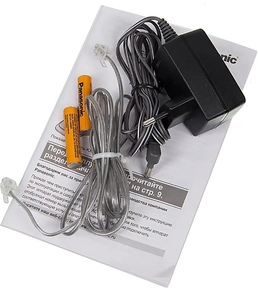 Телефон беспроводной (DECT) Panasonic KX-TG2511RUT (титан) АОН, Caller ID,спикерфон на трубке,переход в Эко режим одним нажатием