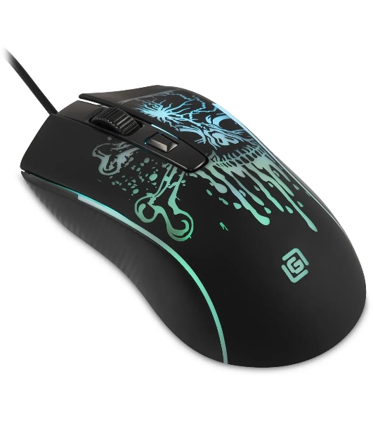 Мышь проводная Oklick 702G черный, 3600 dpi, USB, кнопки - 4