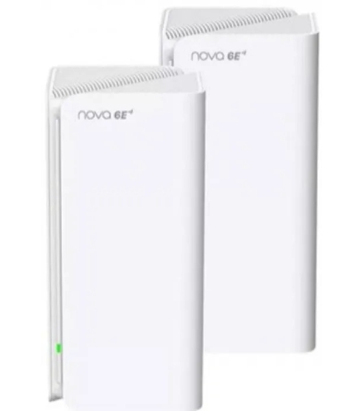 Трехдиапазонная гигабитная Wi-Fi Mesh система Tenda MX21 Pro (2-pack) AXE5700, 2,4/5/6 ГГц, до 5665 Мбит/с, 3x1 Гбит/с