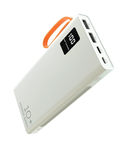 Портативный аккумулятор More choice (4620202550545) PB22-10 с кабелем 2USB 2.1A - 10000mAh белый