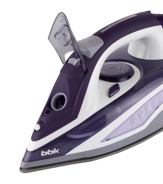 Утюг BBK ISE-2404 фиолетовый, 2400 Вт, 40 г/мин, 140 г/мин, 440 мл
