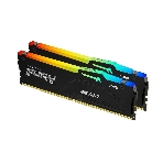 Оперативная память Kingston Fury Beast, DDR5, 64GB (2x32GB), 5600MHz, CL40, DIMM, с радиатором, RGB, черный, фото3