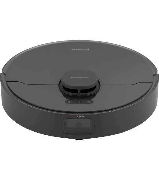 Робот-пылесос Dreame RLS6AD D10S Plus черный, 5200 мА·ч Li-Ion, уборка сухая/влажная, пылесборник контейнер 0.4 л
