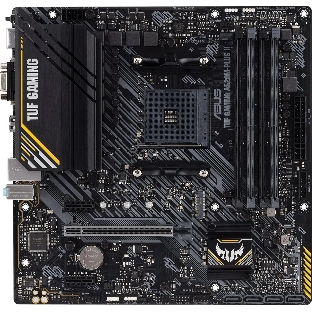 Материнская плата ASUS TUF GAMING A520M-PLUS II, AM4, AMD A520, 4xDDR4, 4xSATA, 1xM.2, 1xPCI-E 3.0 x16, 2xPCI-E x1, 1xHDMI, 1xDP, 1xVGA, 1x 1Gb LAN, 4xUSB 3.2 Gen 1, 2xUSB 2.0, 3x3.5 мм, 7.1, Micro-ATX