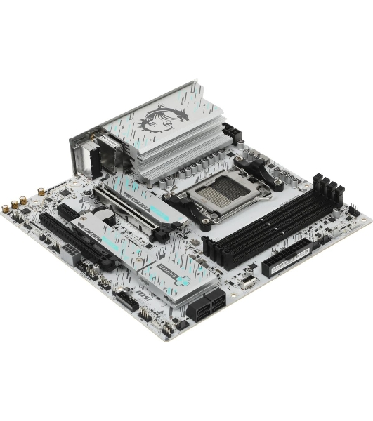 Материнская плата MSI B850M GAMING PLUS WIFI, AM5, AMD B850, 4xDDR5, 4xSATA, 2xM.2, 1xPCIe 5.0 x16, 1xPCIe 4.0 x4, 1xPCIe 3.0 x1, 1xDP, 1xHDMI, 1x5Gb LAN, Wi-Fi 7, Bluetooth 5.4, 3xUSB-C 10Gbps, 3xUSB-A 10Gbps, 3xUSB-A 5Gbps, 3x3.5 мм, 7.1, mATX