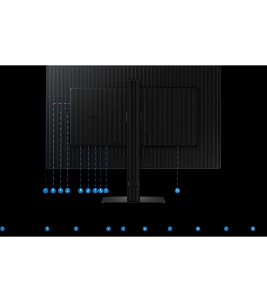 Монитор 27' Samsung ViewFinity S6 S60UD LS27D604UAIXCI IPS 2560x1440, 100 Гц, 5 мс, 16:9, 350 кд/м², 1xHDMI, 1xDP, 1xUSB-C, 3xUSB, 1x3.5 мм, черный