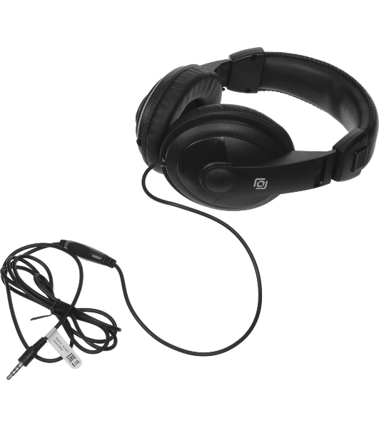 Проводные наушники Oklick HP-M211V черный, полноразмерные, Jack 3.5 мм