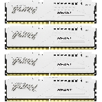 Оперативная память Kingston Fury Beast, DDR5, 64Gb (4x16 Gb), 6000 MHz, CL40, DIMM, радиатор, белый, фото 1