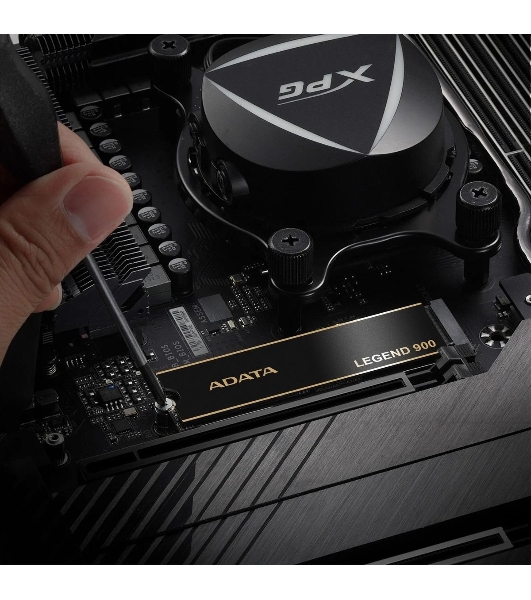 Накопитель SSD ADATA LEGEND 900, 2000Gb, PCIe 4.0 x4, 2280, NVMe, R/W 7000/5400, с радиатором