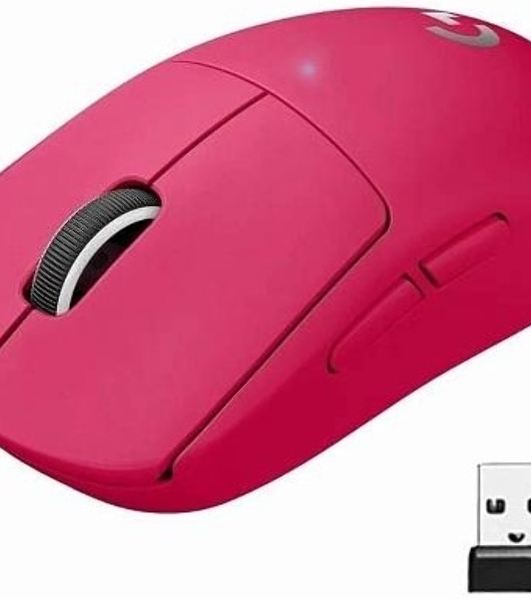 Мышь беспроводная Logitech G PRO X SUPERLIGHT розовый, 25600 dpi, радиоканал, USB, кнопки - 5