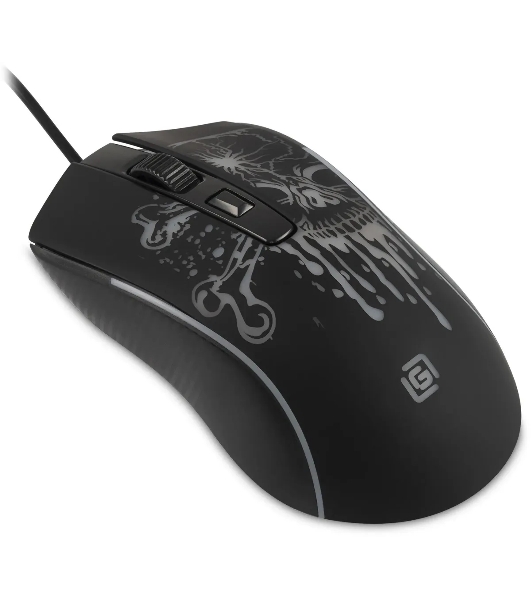 Мышь проводная Oklick 702G черный, 3600 dpi, USB, кнопки - 4