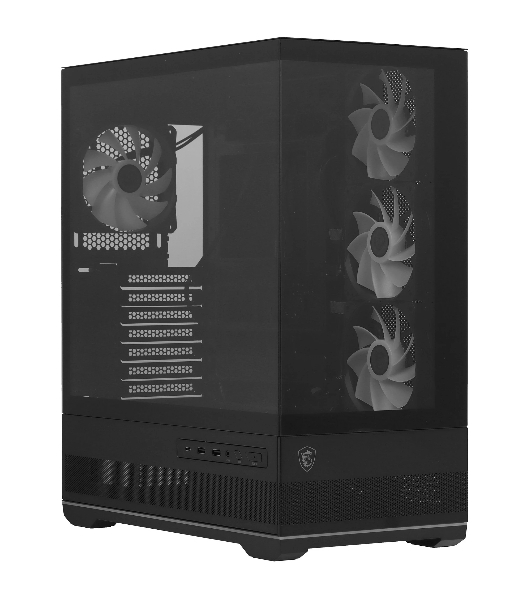 Корпус MSI MAG PANO 110R PZ, Mid-Tower, чёрный, 4 x 120 мм