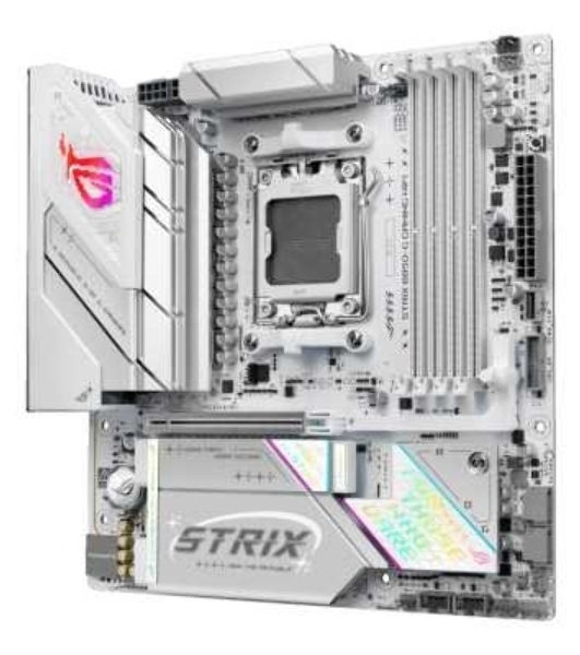 Материнская плата Asus ROG STRIX B850-G GAMING WIFI, AM5, AMD B850, 4xDDR5, 2xSATA, 4xM.2, 1xPCIe 5.0 x16, 1xHDMI, 1xDP, 1x2.5Gb LAN, Wi-Fi 7, Bluetooth 5.4, 1xUSB-C 20Gbps, 1xUSB-C 10Gbps, 2xUSB-A 10Gbps, 4xUSB-A 5Gbps, 2xUSB-A 2.0, 2x3.5 мм, 7.1, mATX