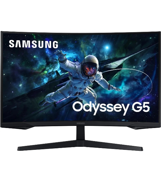 Монитор 27' Samsung S27CG550EI VA 2560x1440, 165 Гц, 1 мс, 16:9, 300 кд/м2, 1xHDMI, 1xDP, изогнутый, черный