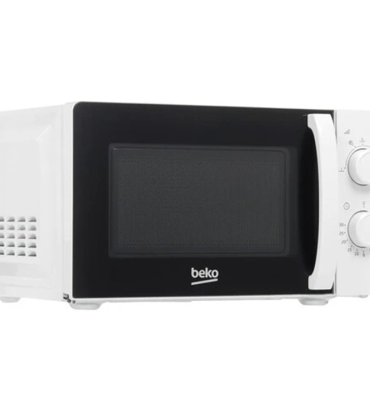 Микроволновая печь Beko SOLO MOC20100W1 белый, 20 л, 700 Вт, переключатели - поворотный механизм