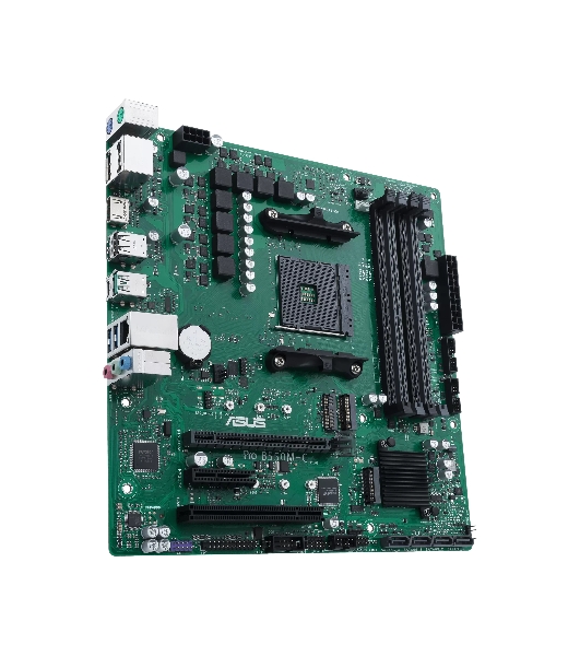 Материнская плата ASUS PRO B550M-C/CSM, AM4, AMD B550, 4xDDR4, 4xSATA, 2xM.2, 1xPCIe 4.0 x16, 1xPCIe 4.0 x4, 1xHDMI, 2xDP, 1x1Gb LAN, 1xUSB-C 10Gbps, 1xUSB-A 10Gbps, 2xUSB-A 5Gbps, 2xUSB-A 2.0, 3x3.5 мм, 7.1, mATX