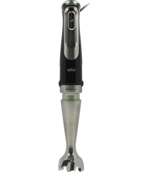 Блендер погружной Braun MQ9135XI черный/серебристый