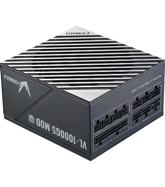 Блок питания Aerocool/Formula ATX 1000W VL-1000G5 MOD Gen5 RTL, 1000Вт, 80 PLUS Gold, 140мм, модульный, черный и серый
