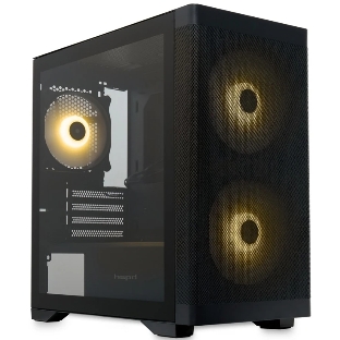 Компьютерный корпус без блока питания HSPD M320, Mesh Mini-tower, черный, slide TG, 0.45 SPCC, 2x140мм ARGb+1x120мм ARGb mATX, mITX 160/340/184мм 2x2.5', 2x3.5', 4xPCI 2xUSB-A 3.0, 1xUSB-A 1.0 390x200x385мм