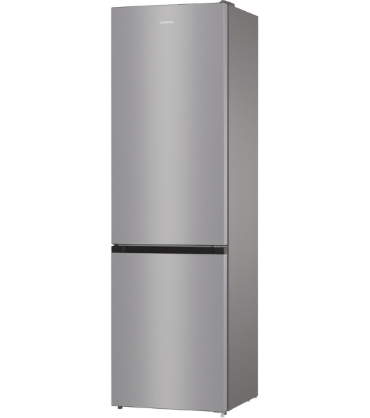 Холодильник Gorenje NRK6201ES4 серебристый двухкамерный 235/96 л морозилка снизу, No Frost