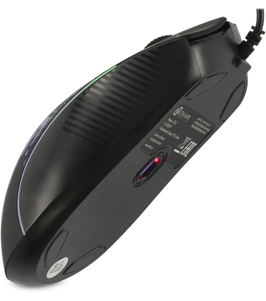 Мышь проводная Oklick 702G черный, 3600 dpi, USB, кнопки - 4