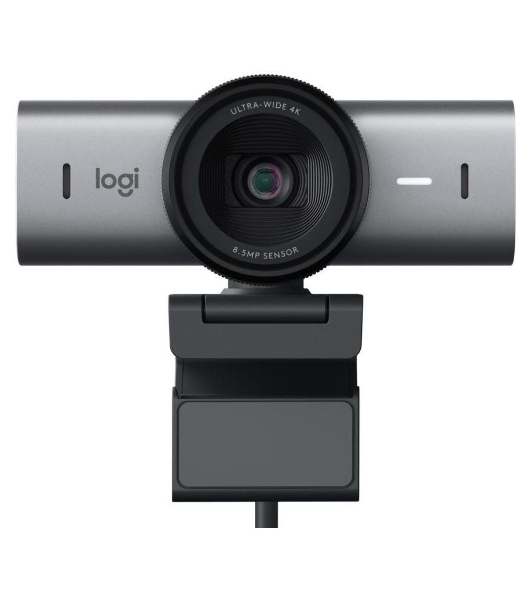 Веб-камера Logitech BRIO MX 3840x2160, 30 кадр/с, USB, микрофон, шторка приватности, автофокус, крепление на мониторе, графитовый