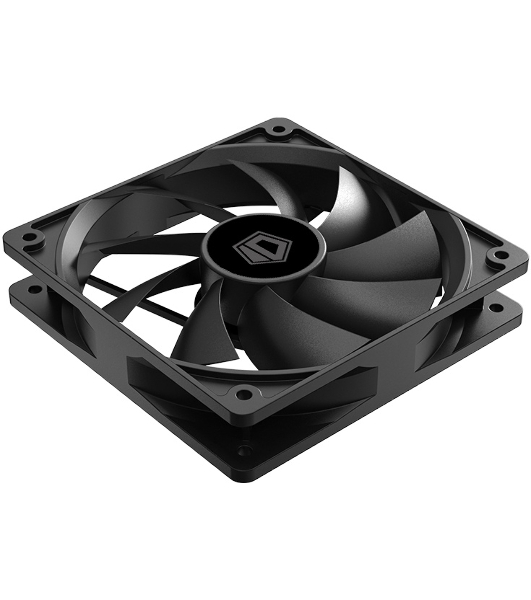 Вентилятор для корпуса ID-Cooling XF-120-K черный, 120 мм, 1800 об/мин, 35.2 дБ, 4 pin