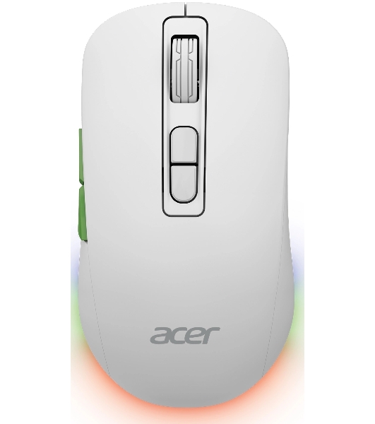 Мышь беспроводная Acer OMR311 белый, 2400 dpi, радиоканал, Bluetooth, USB, кнопки - 7
