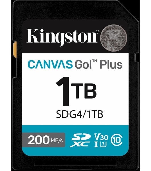 Флеш карта SDXC 1Tb Kingston SDG4/1Tb Canvas Go! Plus w/o adapter