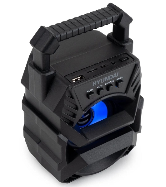 Колонка портативная Hyundai H-PS1000 черный 9 Вт 1.0 BT/USB 10м 500mAh