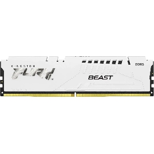 Оперативная память Kingston Fury Beast White, DDR5, 16Gb (1x16 Gb), 6800 MHz, CL34, радиатор, белый