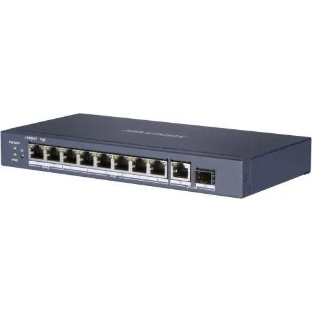 Коммутатор Hikvision DS-3E0510HP-E, 8×1 Гбит/с PoE+ + 1×1 Гбит/с SFP, неуправляемый