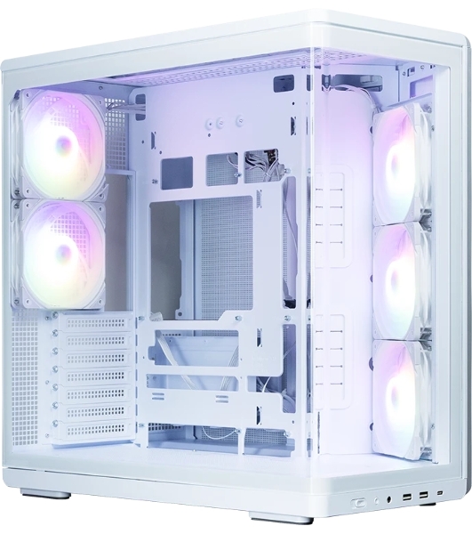 Компьютерный корпус ZALMAN MidTower P60 белый (ATX, без БП, 5x120мм ARGb fans, 1xUSB Type C, 2xUSB 3.0) (Zalman P60 белый)