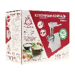 Мясорубка электрическая Мастерица КЭМ-01 белый, 600 Вт, 0.67 кг/мин, защита от перегрузки, насадки - 2, фото7