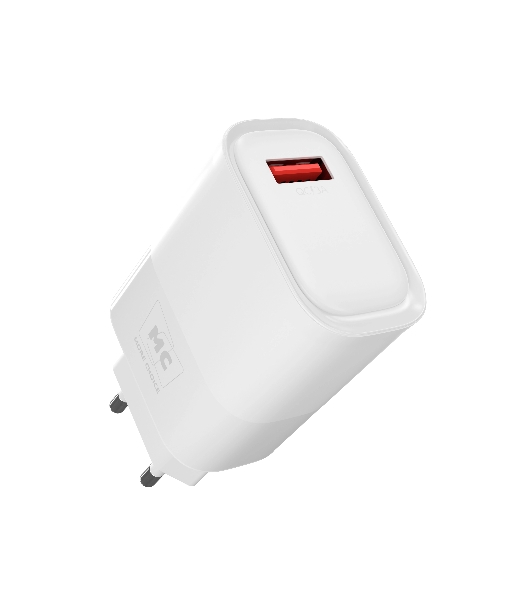 Сетевое зарядное устройство MORE CHOICE (4620202553409) NC09a 1USB 3.0A QC3.0 15W, белый