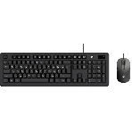 Комплект клавиатура+мышь Oklick S605 проводной, USB, 2400 DPI, чёрный, фото 1