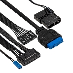 Компьютерный корпус Minitower ExeGate i3 SEA-NPX650 (mATX, БП 650NPX, 2*USB+1*USB 3.0, HD аудио, черный, 1 вент. 12см с RGB подсветкой, передняя и боковая панели - закаленное стекло), фото3