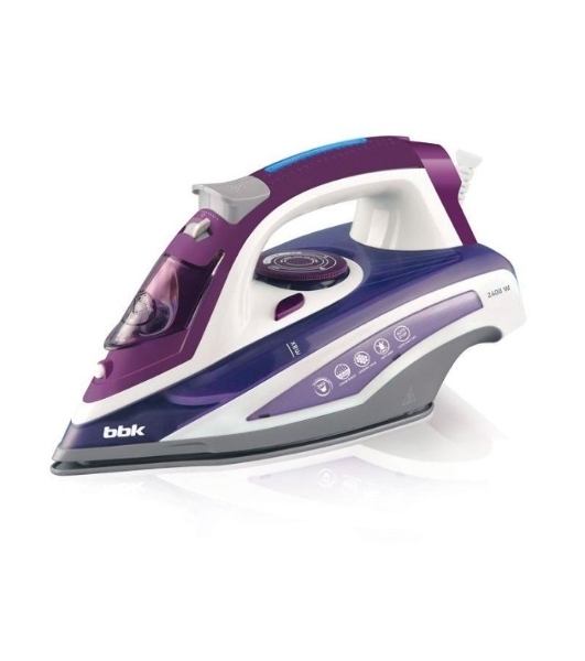 Утюг BBK ISE-2404 фиолетовый, 2400 Вт, 40 г/мин, 140 г/мин, 440 мл