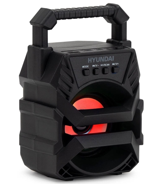 Колонка портативная Hyundai H-PS1000 черный 9 Вт 1.0 BT/USB 10м 500mAh