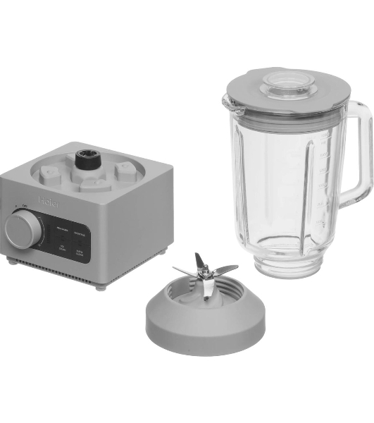 Блендер стационарный Haier HB-600 серый, 1200 Вт, плавная регулировка
