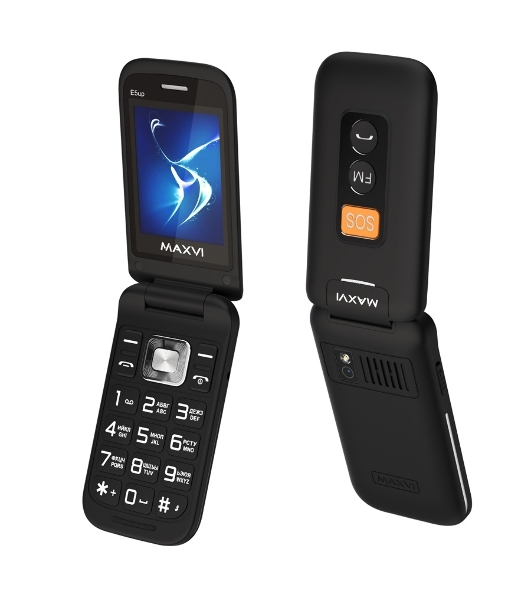 Мобильный телефон Maxvi E5 up черный